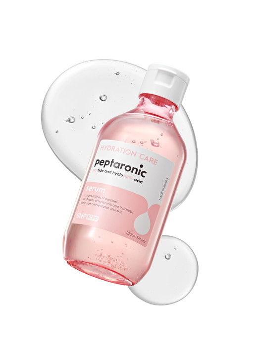 Snp 6 Peptides + 5 Hyaluronic Acid Face Serum | Firming, Soothing & Moisturizing Korean Skincare for Dry Skin | Lightweight & Non-Sticky Serum for Se