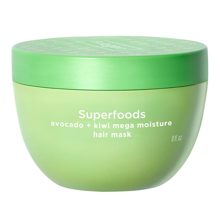 Briogeo Superfoods Avocado + Kiwi Mega Moisture Mask, Protein-Free, Deep Hydration, Enhance Shine, Moisturizing Mask for Dry Hair, Lock In Moisture,