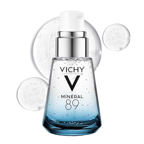 Vichy Mineral 89 Fortifying & Hydrating Daily Skin Booster, Pure Hyaluronic Acid Serum For Face, Plumps & Hydrates, Repairs Skin Barrier, Lightweight