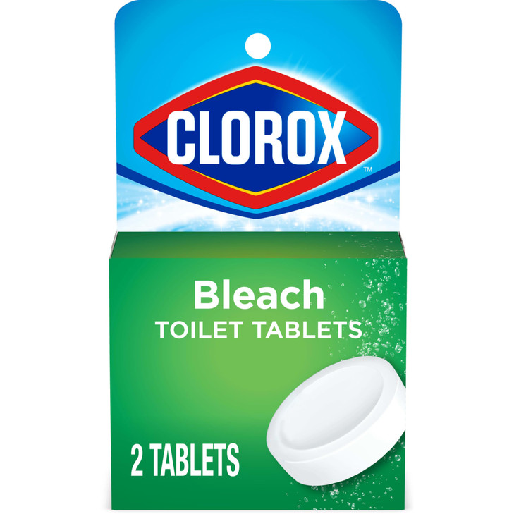 Clorox Ultra Clean Toilet Tablets Bleach 2 Count, 3.5 Oz Each (Pack May Vary)
