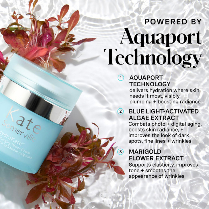 Kate Somerville HydraKate Recharging Water Cream  Facial Moisturizer, Recovers & Recharges Dry, Tired Skin, 1.7 Fl Oz