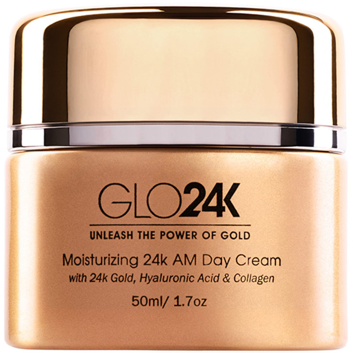 GLO24K Moisturizer Face Cream with 24K Gold, Vitamins  Collagen Retinol Hyaluronic Acid  Hyaluron Acid Cream for Hydration & Daily Skin Care, Day C