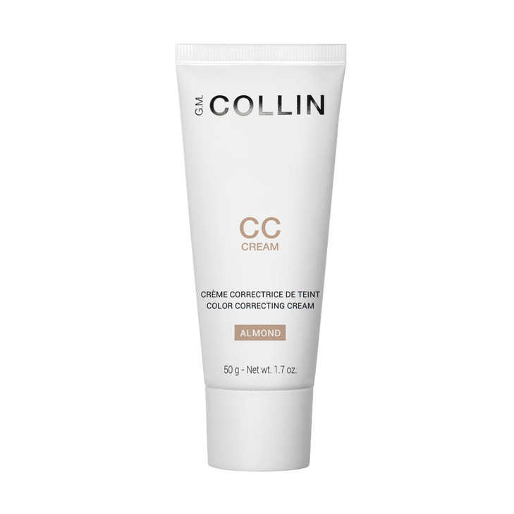 G.M. COLLIN CC Cream (Almond) | Tinted Face Moisturizer | Color Correcting Skin Care with Hydrating Hyaluronic Acid