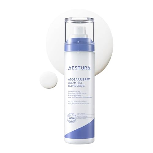 AESTURA ATOBARRIER365 Cream Mist with 10,000ppm Ceramides | Moisture Barrier Support, Ultra-Fine Moisturizing Mist, Suitable for Dry Skin, 120ML / 4.