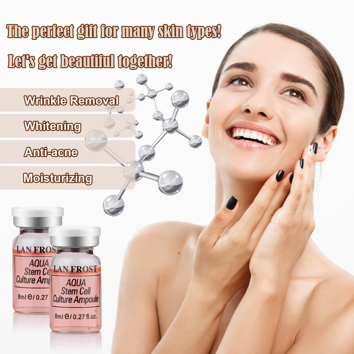 BB Facial Glow Starter Kit Serum Hyaluronic Acid Essence Skin Care Set 0.27oz 12 Vials, Skin Care for Face BB Radiance Facial Serum Kit