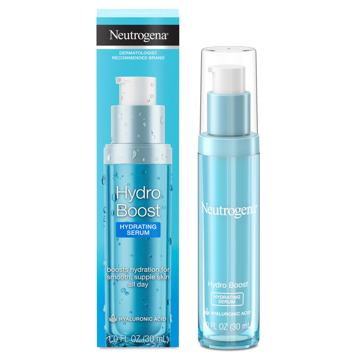 Neutrogena Hydro Boost Hydrating Hyaluronic Acid Face & Neck Serum, Fast-Absorbing Daily Facial Moisturizer with Purified Hyaluronic Acid for Hydrate