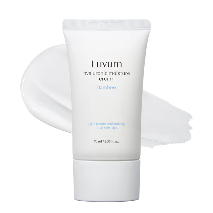 LUVUM Bamboo Hyaluronic Moisturer Cream, Bamboo Extract, Hyaluronic Acid Moisturizer, 2.36 fl. oz