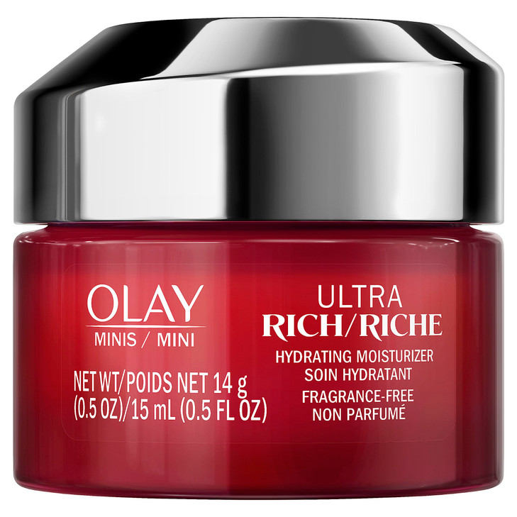 Olay Regenerist Ultra Rich Face Moisturizer, Fragrance-Free, Trial Size, 0.5 oz