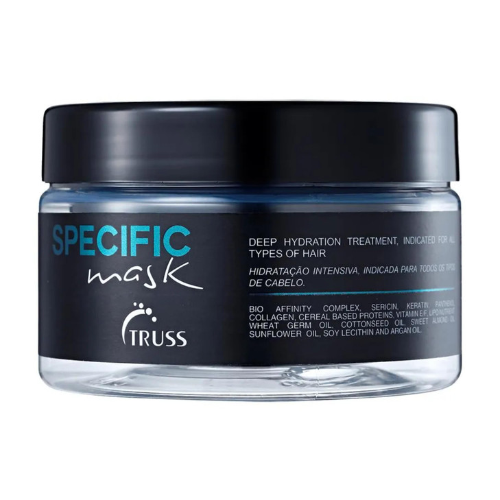 TRUSS Specific Deep Conditioning Hair Mask for Damaged Hair - Reconstructing Treatment with Argan Oil & Keratin - Provides Frizz Control & Rebuilds F