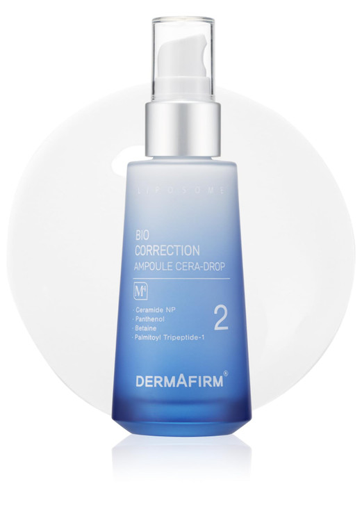 DERMAFIRM Bio Correction Korean Ampoule Cera-Drop M4 - Korean Skin Care Facial Ampoule Serum w/Ceramide, Peptide & Collagen for All Skin Types - No A