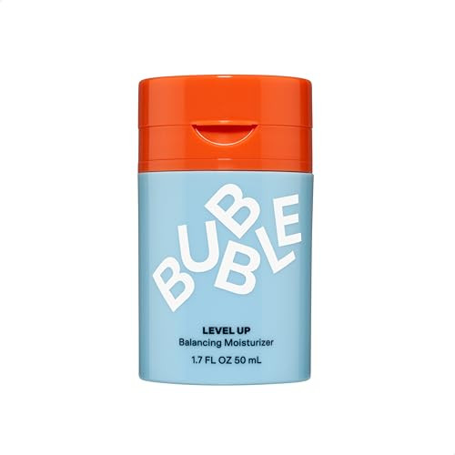 Bubble Skincare Level Up Gel Face Moisturizer for Oily Skin - Balancing + Hydrating Face Lotion with Niacinamide + Zinc to Improve Texture + Reduce S