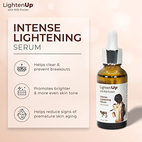 Lighten-Up Lactic Acid Serum - 1 fl oz / 30 ml - Skin Brightening, AHA Serum, Helps to Even Out Skin Tone