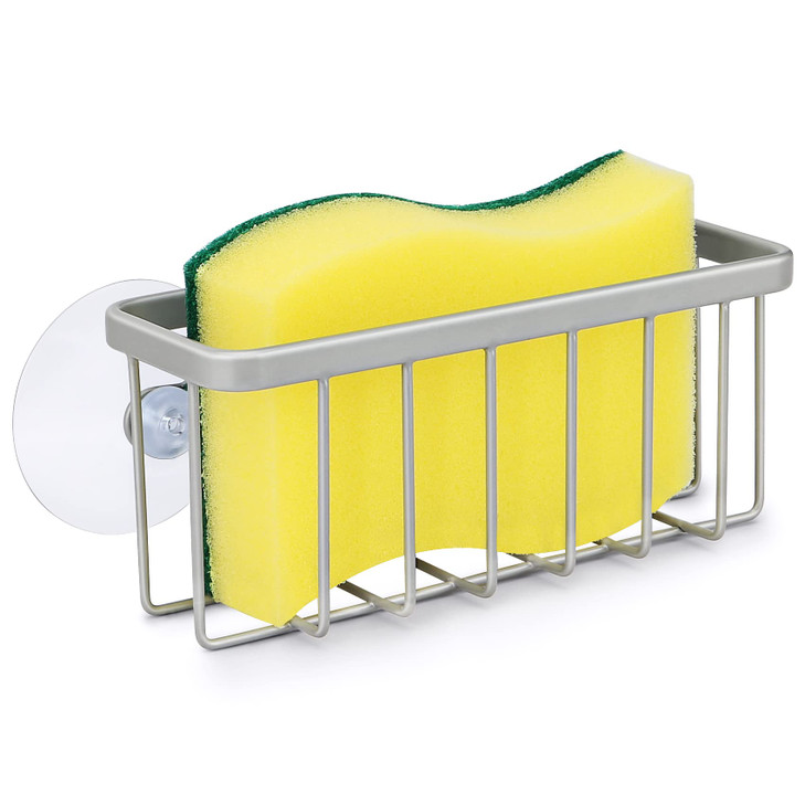 HLOOL Sponge Holder for Kitchen Sink, Kitchen Sink Sponge Holder,Sink Caddy,Dish Soap Holder ?Mat Silver?