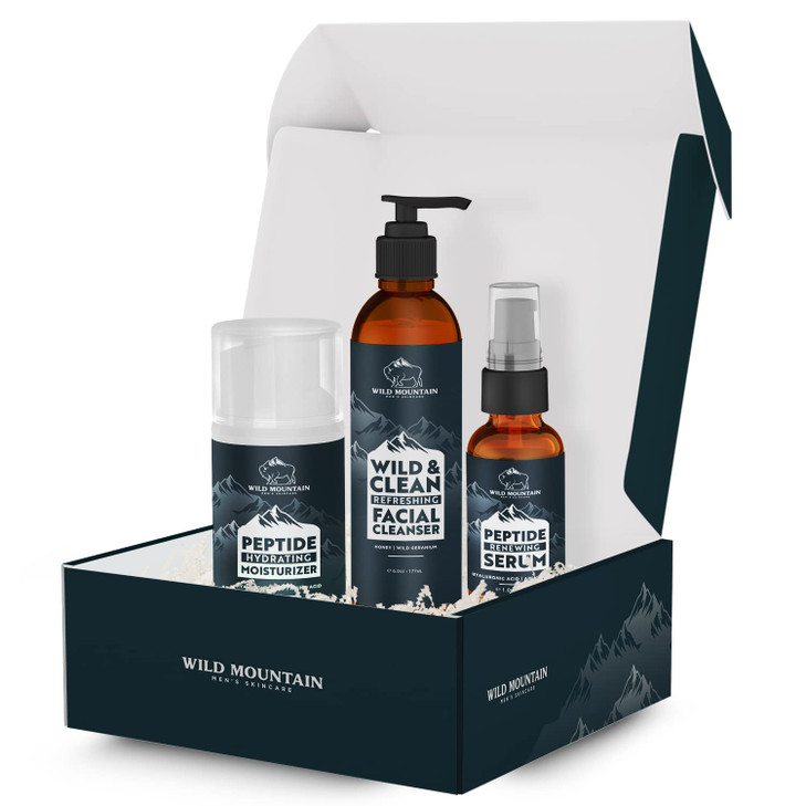 Mens Facial Care Kit - Mens Skin Care Kit - Face Care for Men - Mens Skincare Set - Face Skin Care for Men - Mens Face Care Kit - Facial Kit for Men