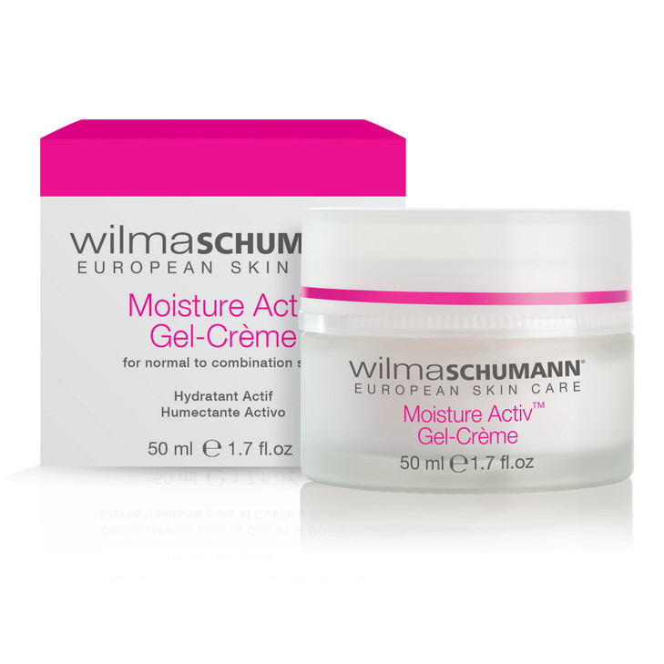 WILMA SCHUMANN Moisture Activ Gel Cream, Face Moisturizer, Face Cream with Hyaluronic Acid, 1.7 oz