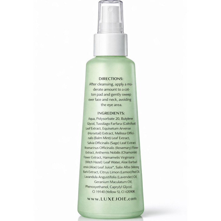 LuxeJoie Herbal Blend Astringent Toner  Natural BHA Facial Toner for Pore Tightening, Deep Cleansing & Oil Balance  Refreshing Daily Toner for Face