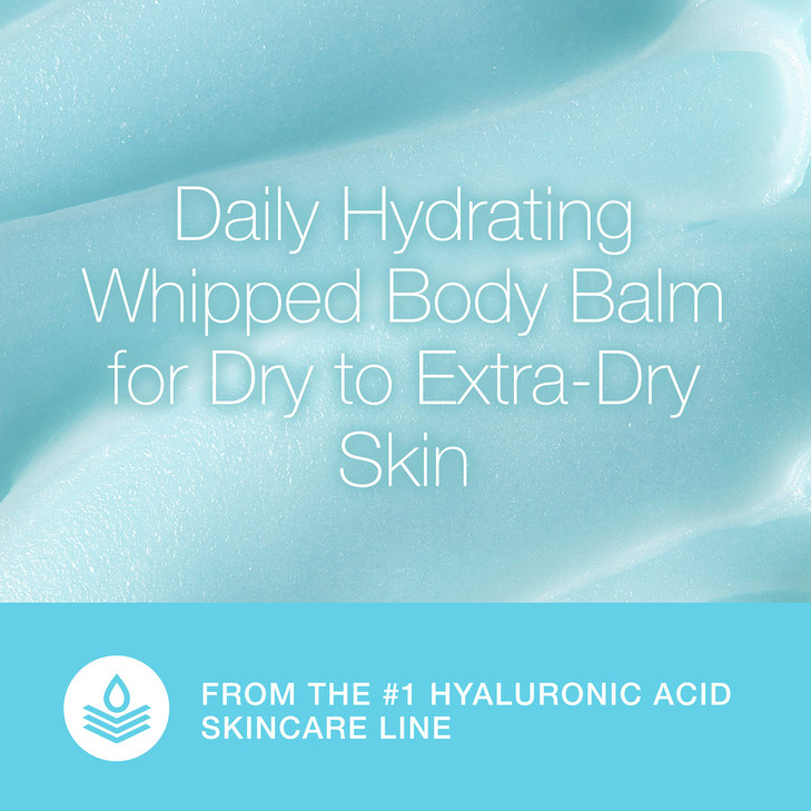 Neutrogena Hydro Boost Whipped Body Balm with Hyaluronic Acid, Hydrating for Dry to Extra Dry Skin, Lightweight, Daily Moisturizing, 7 Oz