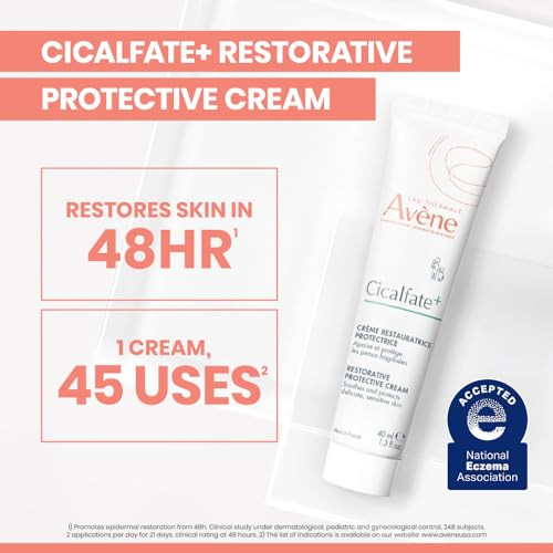 Avène Cicalfate+ Restorative Protective Cream, Face Moisturizer, face cream for sensitive skin, helps restore skin barrier, restorative cream, safe f