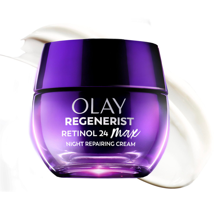 Olay Retinol Night Cream for Women, MAX, Anti-Aging Face Mousturizer, Fragrance-Free, Non Greasy - Anti-Wrinkle, Smooth Fine Lines, Hydrating Skin Ca