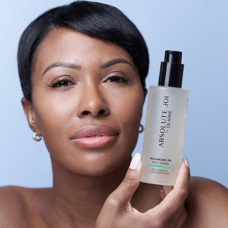 AbsoluteJOI Balancing pH Face Toner, Alcohol-Free Hydrating Toner with Aloe Vera, Oat, & Hyaluronic Acid - Fragrance-Free Skincare for Sensitive Skin