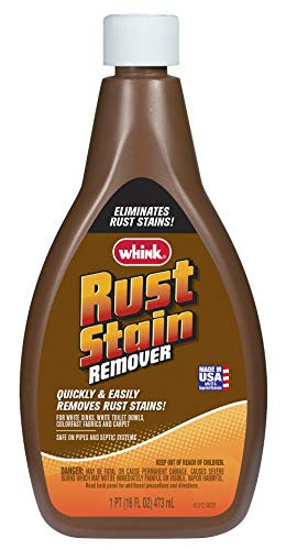Rust-Oleum Whink Rust Stain Remover | Heavy-Duty Iron Stain Remover for White Toilets & Sinks, Colorfast Fabric & Carpets | 16 oz