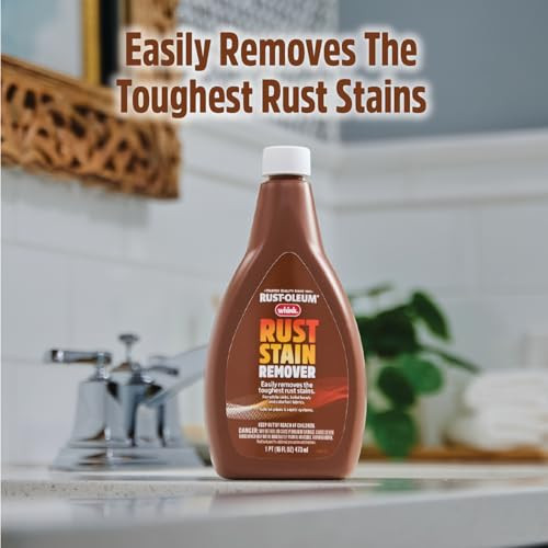 Rust-Oleum Whink Rust Stain Remover | Heavy-Duty Iron Stain Remover for White Toilets & Sinks, Colorfast Fabric & Carpets | 16 oz