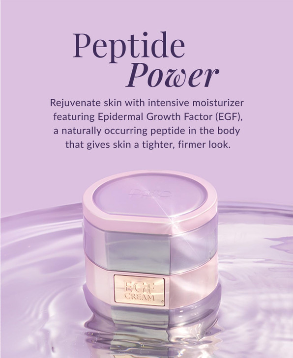DHC EGF Cream, Hydrating Peptide Moisturizer, Collagen, Skin-Renewing, Firmness and Radiance, Fragrance and Colorant Free, Ideal for All Skin Types,