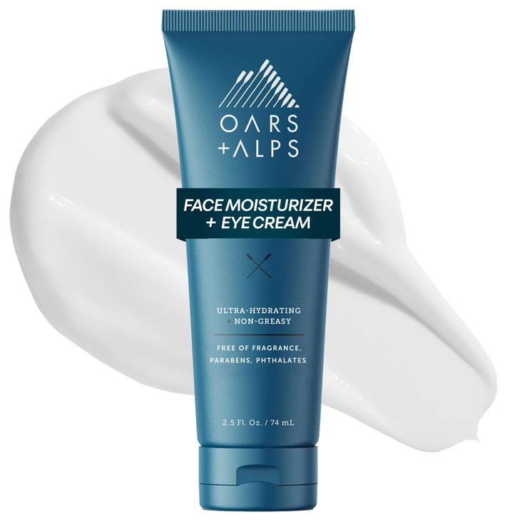 Oars + Alps Anti-Aging Face Moisturizer & Eye Cream, Hydrating Skin Moisturizer with Shea Butter and Jojoba Oil, Lightweight, Non Greasy, Vegan, Glut