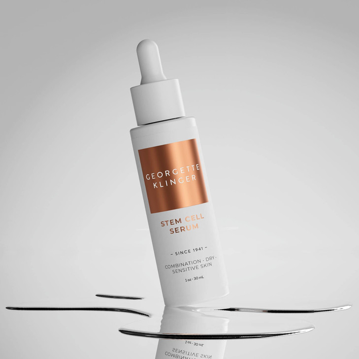 Georgette Klinger Stem Cell Serum - Anti-Aging Face Serum with Hydrating Hyaluronic Acid - Promotes Cell Turnover, Improves Skin Firmness, and Reduce