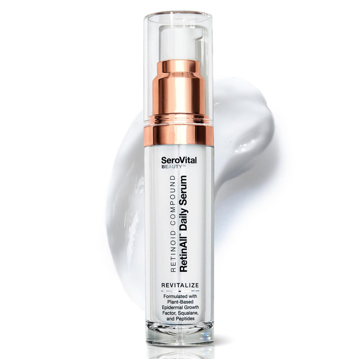 SeroVital Beauty RetinAll Daily Serum  Redefining Retinol  Retinoid Skin Serum  Anti Wrinkle Face Serum for Women, 1 oz