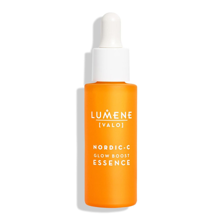 Lumene Nordic-C [Valo] Glow Boost Essence Serum for Face, Glow Up Vitamin C Serum with Hyaluronic Acid and Antioxidants, Enhancing Skin Hydration, 1