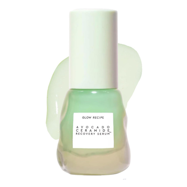Glow Recipe Avocado Ceramide Serum - Soothing, Hydrating Face Serum for Women & Men, Redness Relief & Skin Barrier Repair - Lightweight, Milky Korean