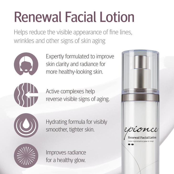 Epionce Renewal Facial Lotion - Hydrating, Anti-Aging Moisturizer for Normal to Combination Skin, For Fine Lines & Wrinkles, Dermatologist Skincare
