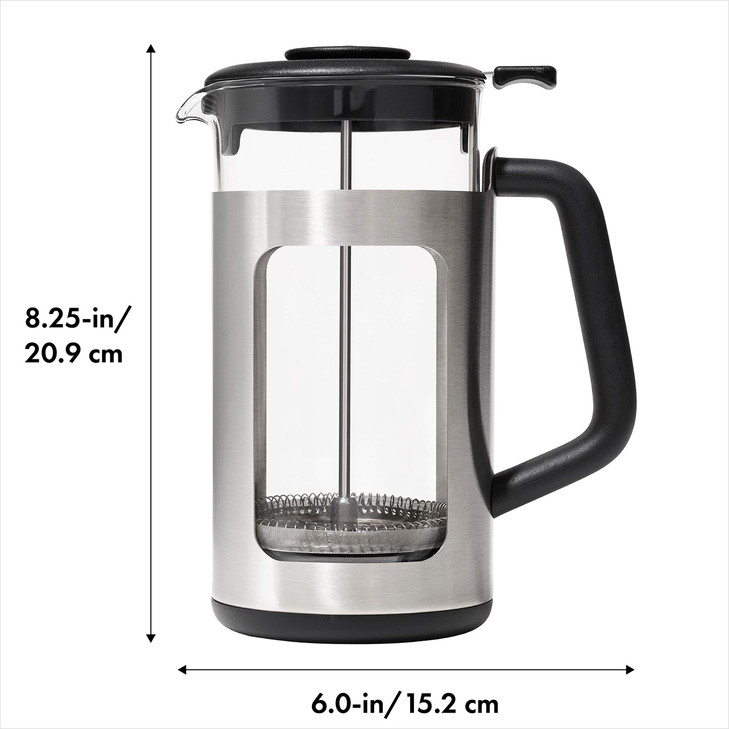 OXO Brew Stainless Steel French Press Coffee Maker  32oz