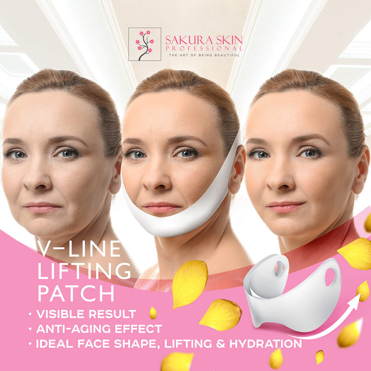 SWISSÖKOLAB V shape lifting up Face Mask Chin Up Patch Double Chin Reducer Chin Contour Tightening Firming Face Lift Tape Mask V-Line Neck Lifting Pa