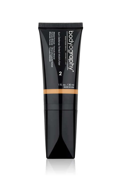 Bodyography Sun Defense Tinted Moisturizer, 1.5 oz | Lightweight SPF Tint with Hyaluronic Acid & Mineral Pigments | Hydrating, Vegan Sheer Coverage f