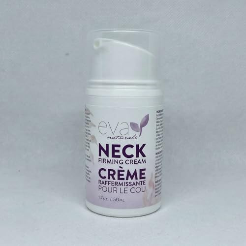 Eva Naturals Neck Firming Cream for Women - Neck Cream for Firming, Tightening, Lifting Sagging Skin, Anti Aging Moisturizer with Retinol, Collagen,
