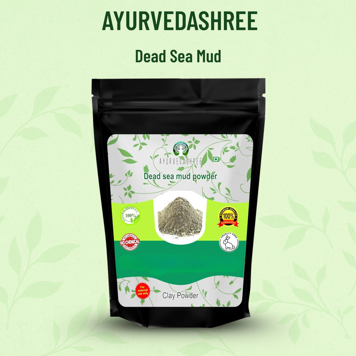 AYURVEDASHREE Dead Sea Mud 200 Gm | Nourishes Exfoliates Softens & Detoxify the Skin | DRY CLAY POWDER | 100% Only Dead Sea mud powder | Skin care |