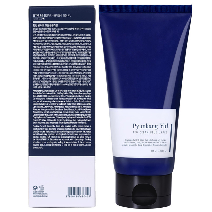 Pyunkang Yul PKY ATO Cream Blue Label - Long lasting Strong Moisture and Nutrients Hyaluronic Acids, Natural Safe Ingredients Ceramide Skin Barrier f