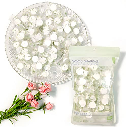 Pormasbenzer 100Pcs Compressed Facial Mask Cotton Face Mask Sheet Grain Skin Care Dry Sheet Mask Paper DIY Natural Face Cotton Mask Sheet, with Free