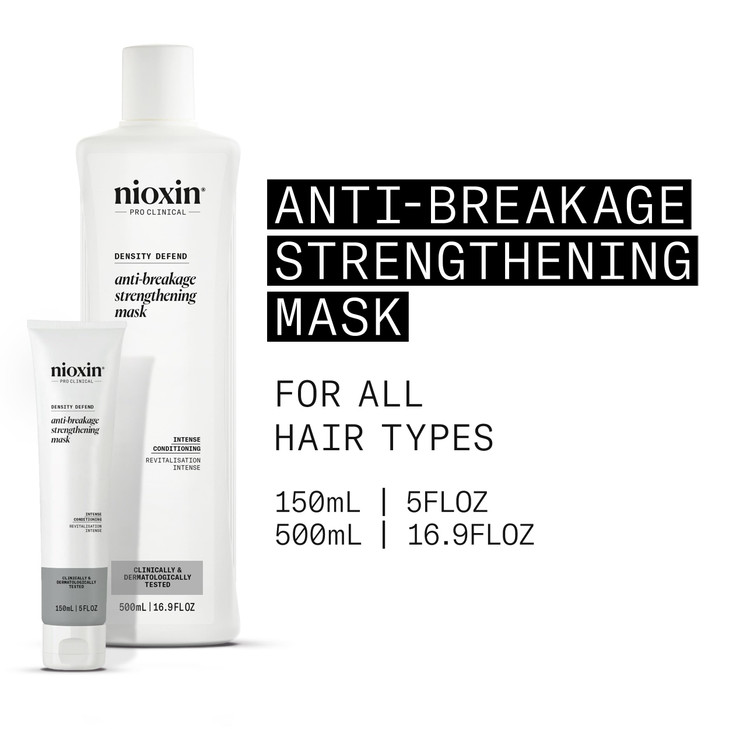 Nioxin Density Defend Anti-Breakage Strengthening Mask | Intense Conditioning | Protects Against Hair Breakage | 5.07 Fl Oz