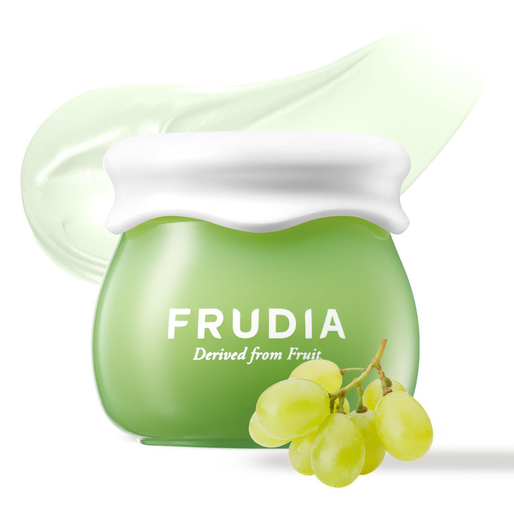 FRUDIA Green Grape Pore Control Face Cream (0.35 oz)  Oil-Control Korean Moisturizer for Face | Pore Refining Face Cream with 81% Green Grape Extrac