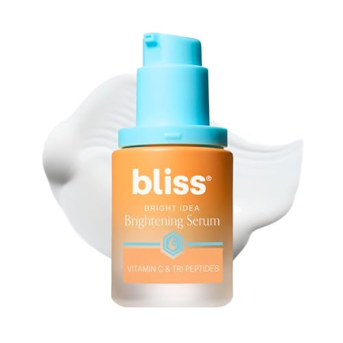 Bliss Vitamin C + Tri-Peptide Bright Idea Serum  15% Brightening + Barrier Boost Complex for Radiant, Firm Skin  Anti-Aging Face Serum Boosts Colla