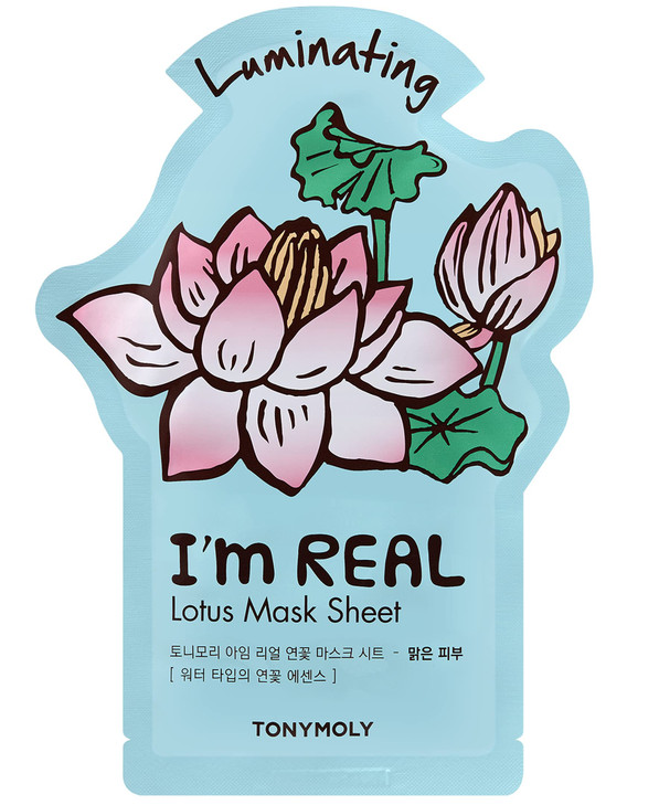TONYMOLY Im Sheet Mask Gift Set  Korean Face Mask Variety Pack with Hydrating & Vitamin Infused Essences, 5 Pack