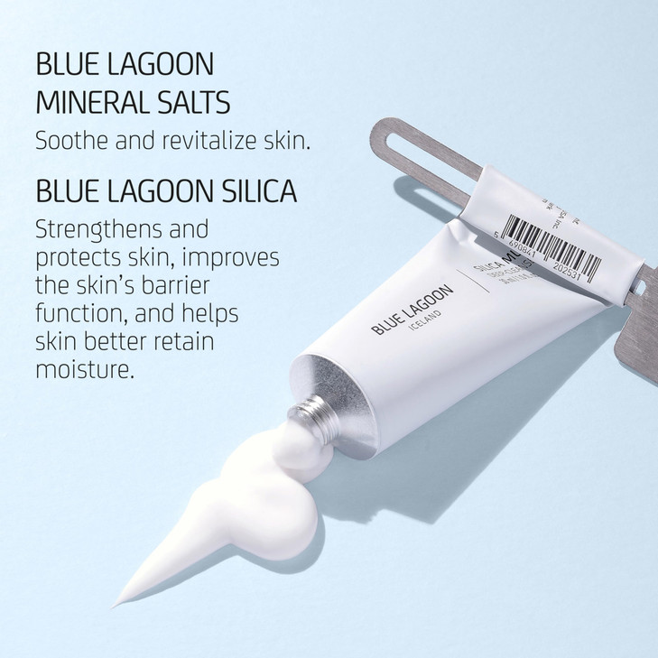 Blue Lagoon - Deep Cleansing Silica Face Mask For Enhanced Glow - Hydrating and Moisturizing Face Mask - Hydrating Mask Skin Care - Sustainable, Bioa