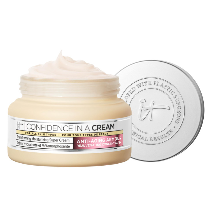 IT Cosmetics Confidence in a Cream - Hydrating & Anti Aging Face Moisturizer, Visibly Reduces Fine Lines & Wrinkles, Up To 48H Hydration, Repairs Ski