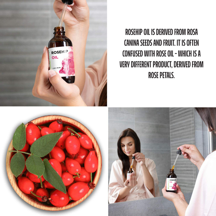 Premium Nature Rosehip Oil For Face for Women, Rosehip Seed Pure Cold Pressed Unrefined For Hair and Nails Skin Care Moisturizer, Rose Hips Face Oils
