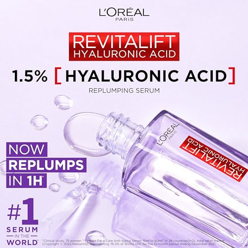 L Oreal Paris Serum Revitalift Filler [+Hyaluronic Acid], 1.5% Pure Concentrated Hyaluronic Acid Dropper Serum