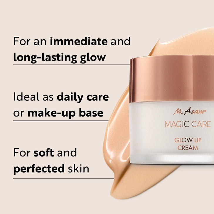 M. Asam MAGIC CARE Glow Up Cream (1.69 Fl Oz) - Light facial cream with immediate & long-term glow effect, skincare for fresh and youthful complexion