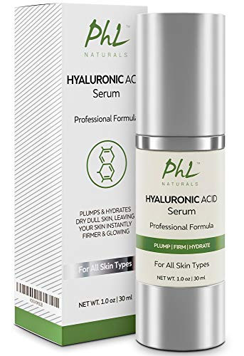 Hyaluronic Acid Serum for Face - Pure Anti-Aging Serum with Vitamin C and E- Intense Hydration Booster Non-Greasy, Paraben-Free, Best Hyaluronic Acid
